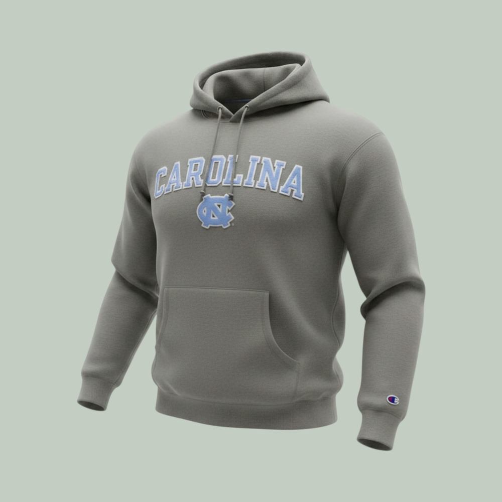 North‎ Carolina Tar Heels Hoodie Medium Champion Grey